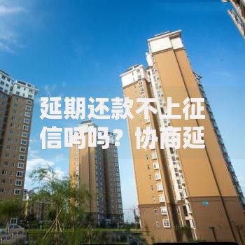 延期还款不上征信吗吗？协商延期政策全解析