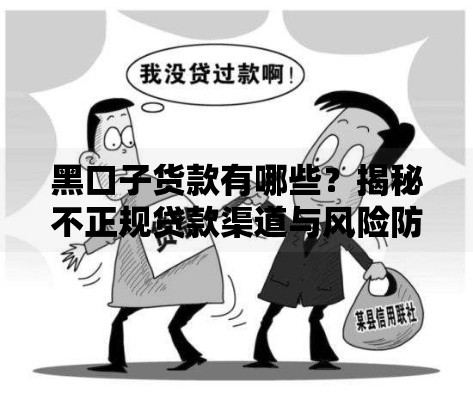 黑口子货款有哪些？揭秘不正规贷款渠道与风险防范指南