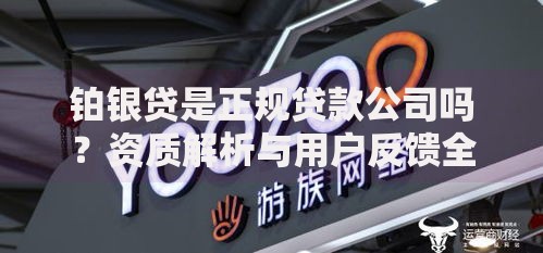 铂银贷是正规贷款公司吗？资质解析与用户反馈全揭秘