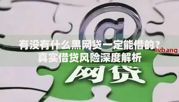 有没有什么黑网贷一定能借的？真实借贷风险深度解析