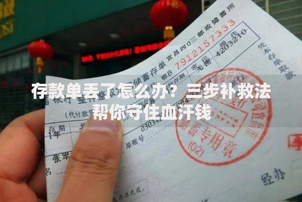存款单丢了怎么办？三步补救法帮你守住血汗钱