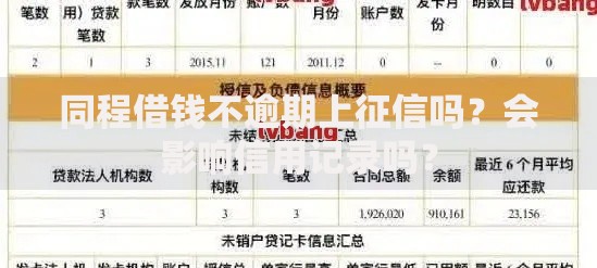 同程借钱不逾期上征信吗？会影响信用记录吗？