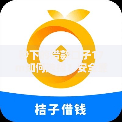 秒下的借款口子17m如何选择？安全靠谱吗？一文解答所有疑问