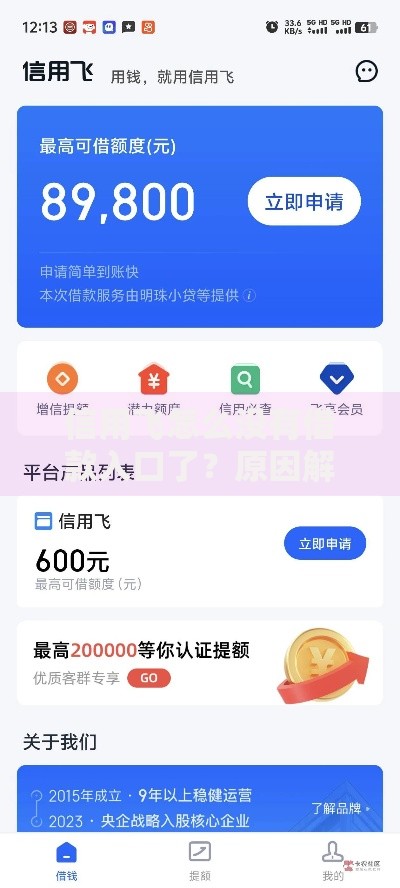 信用飞怎么没有借款入口了？原因解析与应对指南
