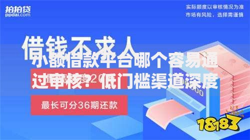小额借款平台哪个容易通过审核？低门槛渠道深度解析