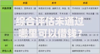 综合评估未通过哪里可以借钱？正规渠道与风险防范全解析