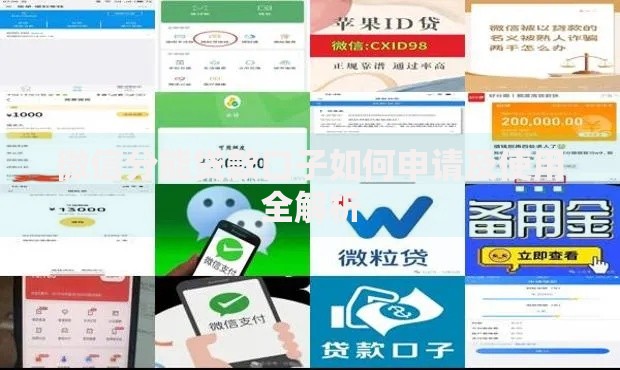 微信分能贷款口子如何申请及使用全解析