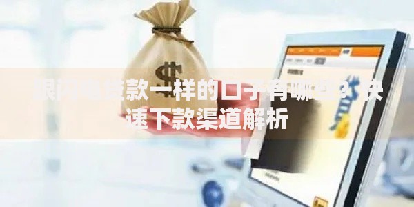 跟闪电贷款一样的口子有哪些？快速下款渠道解析
