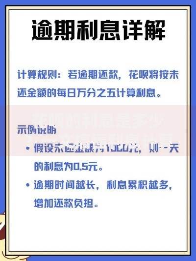 花呗的利息是多少？一文搞懂利息计算方式及省钱技巧