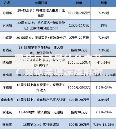 黑花口子是什么中药？贷款渠道深度解析