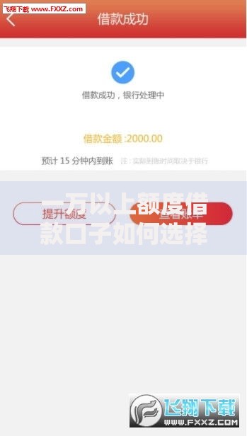 一万以上额度借款口子如何选择？高额度贷款深度解析