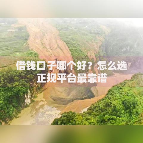 借钱口子哪个好？怎么选正规平台最靠谱