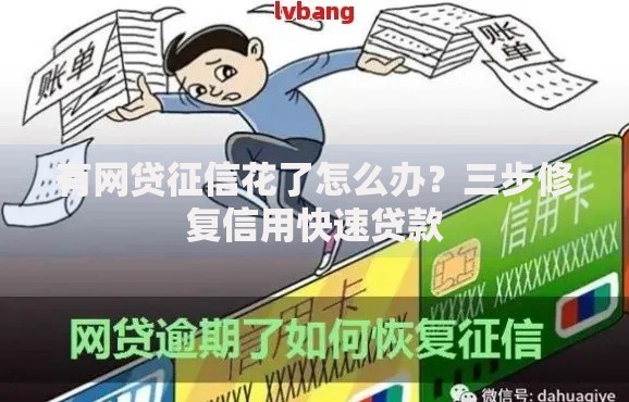 有网贷征信花了怎么办？三步修复信用快速贷款