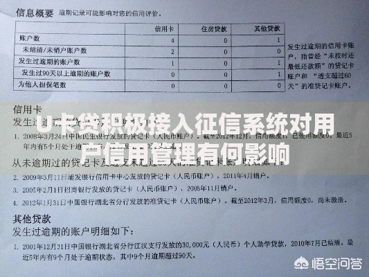 U卡贷积极接入征信系统对用户信用管理有何影响