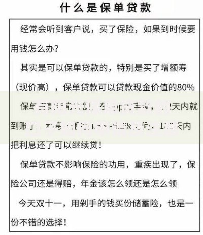 有阳光保单贷款的口子如何申请及注意事项