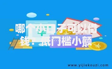 哪个小口子可以借钱？低门槛小额贷款平台评测