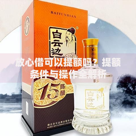 放心借可以提额吗？提额条件与操作全解析