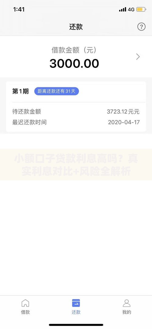 小额口子贷款利息高吗？真实利息对比+风险全解析