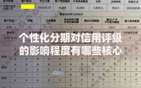 个性化分期对信用评级的影响程度有哪些核心分析
