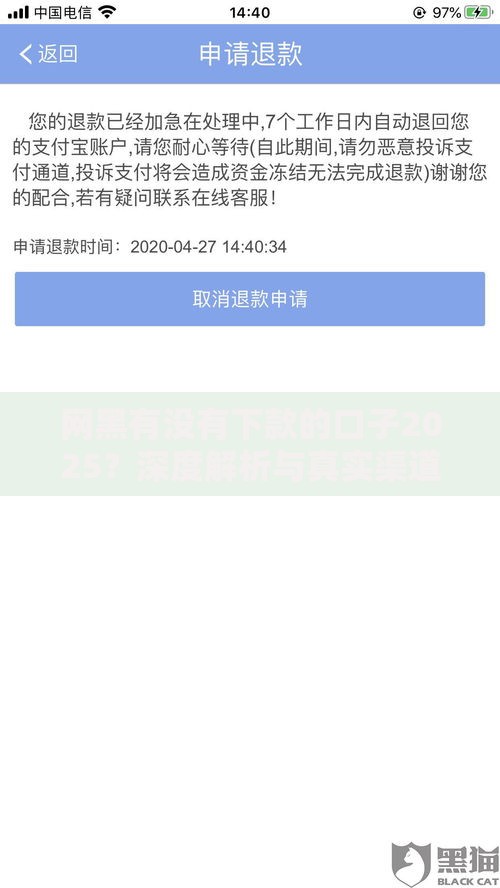 网黑有没有下款的口子2025？深度解析与真实渠道测评