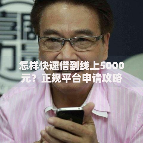 怎样快速借到线上5000元？正规平台申请攻略