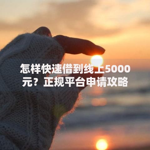 怎样快速借到线上5000元？正规平台申请攻略