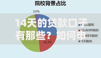 14天的贷款口子有那些？如何申请？条件解析