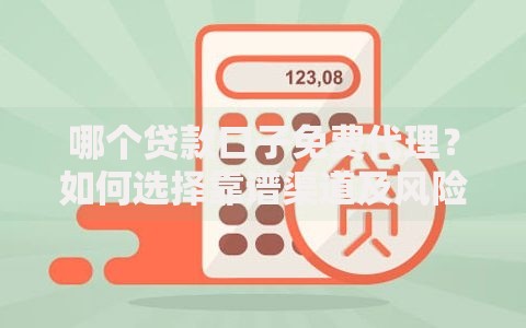 哪个贷款口子免费代理？如何选择靠谱渠道及风险解析