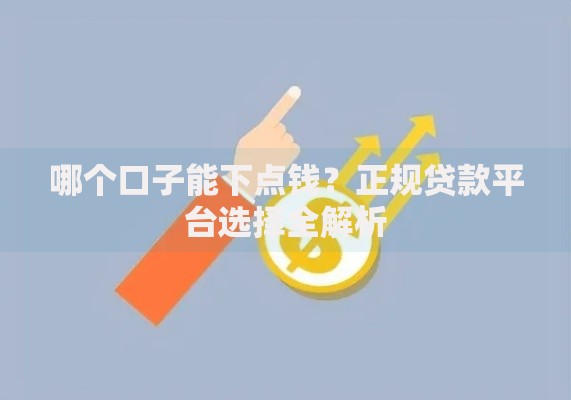 哪个口子能下点钱？正规贷款平台选择全解析