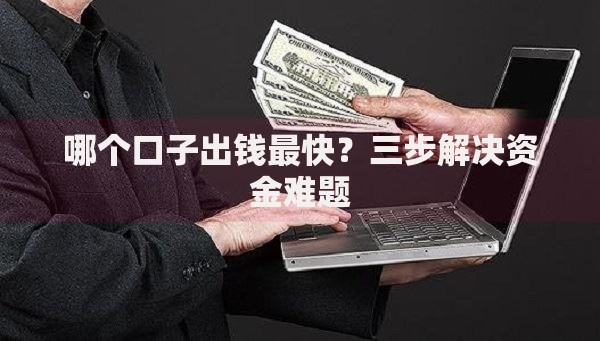 哪个口子出钱最快？三步解决资金难题