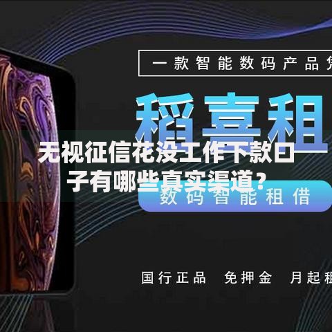 无视征信花没工作下款口子有哪些真实渠道？