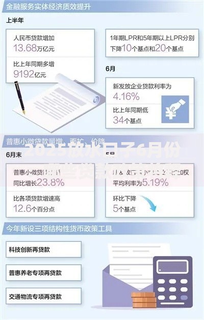 2025放水口子6月份：哪些贷款政策将释放红利？