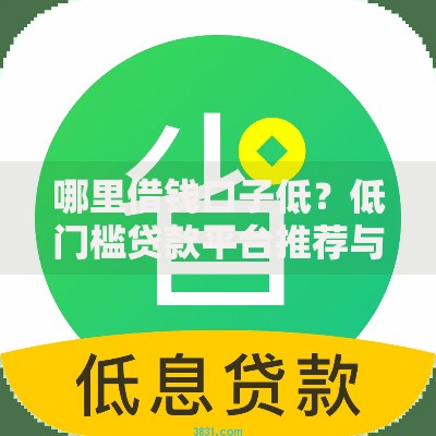 哪里借钱口子低？低门槛贷款平台推荐与申请攻略