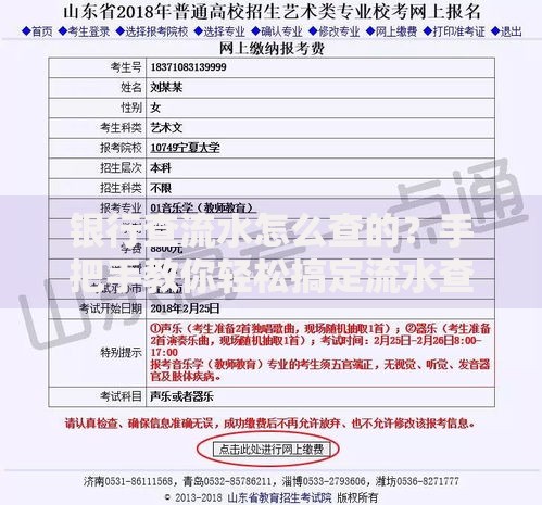 银行查流水怎么查的？手把手教你轻松搞定流水查询流程