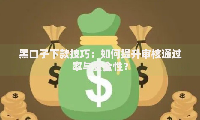 黑口子下款技巧：如何提升审核通过率与安全性？