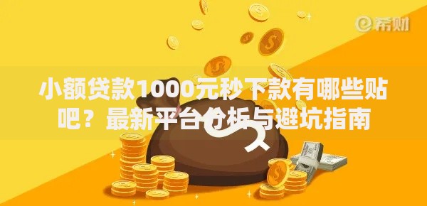 小额贷款1000元秒下款有哪些贴吧？最新平台分析与避坑指南
