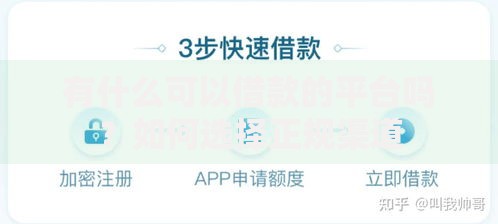 有什么可以借款的平台吗？如何选择正规渠道