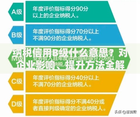 纳税信用B级什么意思？对企业影响、提升方法全解析