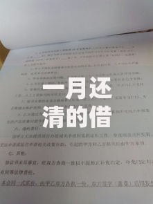 一月还清的借款口子：如何安全选择短期周转方案