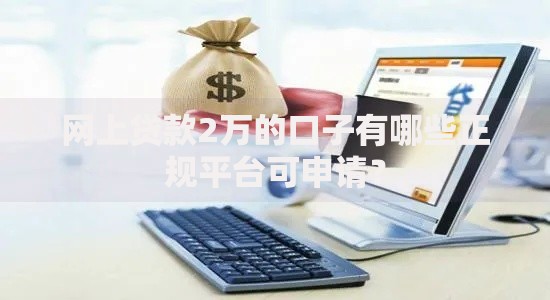 网上贷款2万的口子有哪些正规平台可申请？
