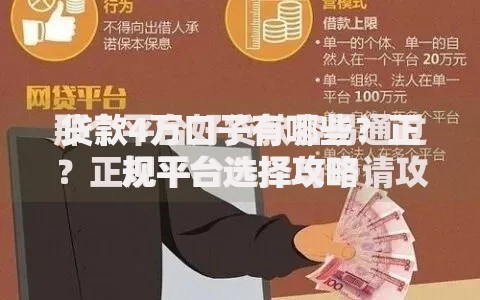 贷款4万口子有哪些？正规平台选择攻略