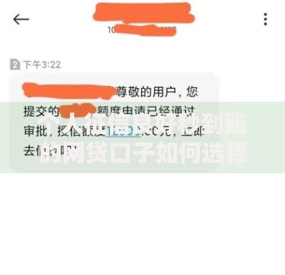 个人征信良好秒到账的网贷口子如何选择最安全可靠？