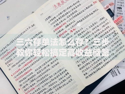 三六存单法怎么存？三步教你轻松搞定高收益储蓄