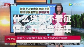 什么贷款不看征信？五类合法渠道深度解析