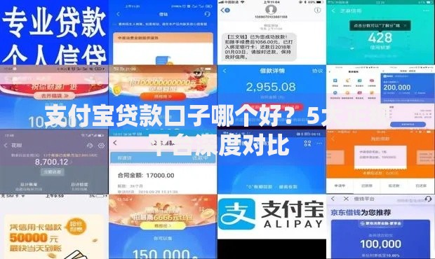 支付宝贷款口子哪个好？5大正规平台深度对比