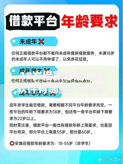 18岁借款必通过的软件有哪些？5大正规平台解析