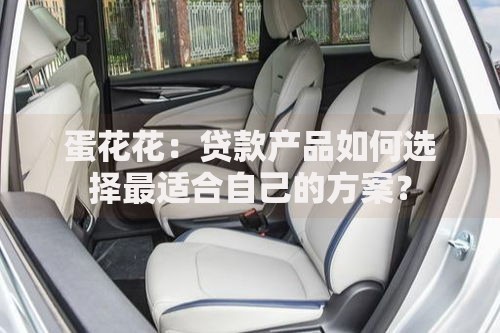 蛋花花：贷款产品如何选择最适合自己的方案？