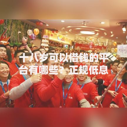 十八岁可以借钱的平台有哪些？正规低息平台解析
