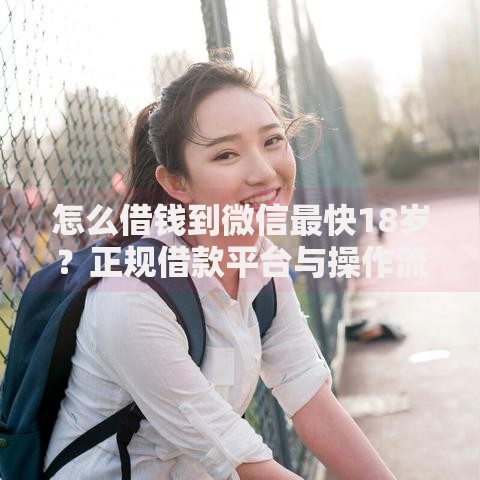 怎么借钱到微信最快18岁？正规借款平台与操作流程解析