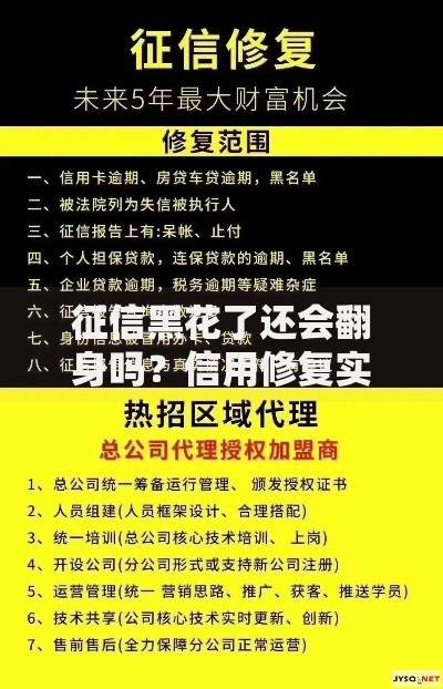 征信黑花了还会翻身吗？信用修复实战指南